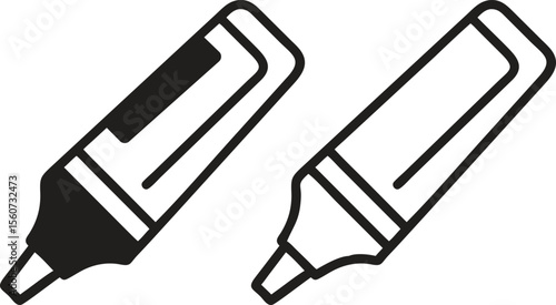 Highlighter pen Icons