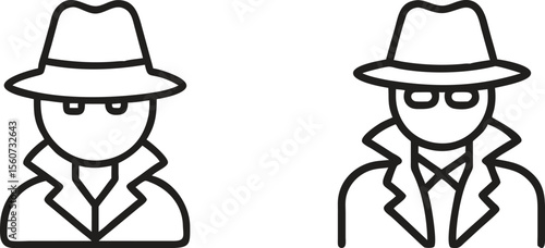 Detective and Spy Icon Set