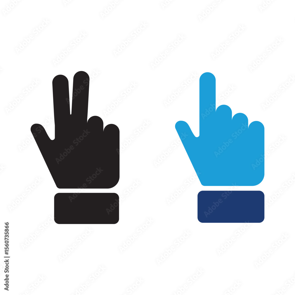 Fototapeta premium set of hand icons