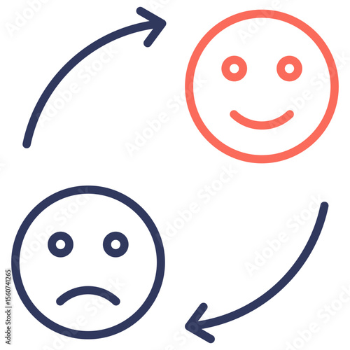 Mood Changes Dual Tone Icon