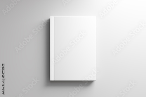 Bilde på lerret Blank book cover mock up on white background