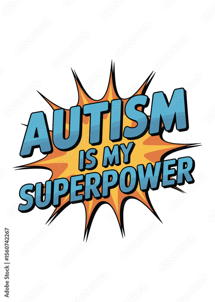 Autism Typography T-Shirt Design Autism Typography T-Shirt Design
