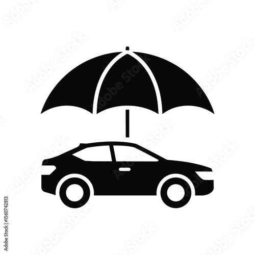 Car insurance protection icon
