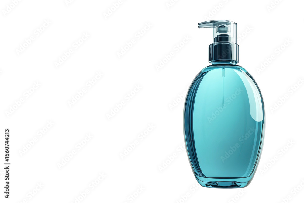 Fototapeta premium A refreshing pump bottle gleaming with purity promising cleanliness and serenity against a on transparent background