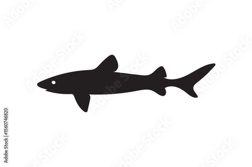 Dogfish fish silhouette