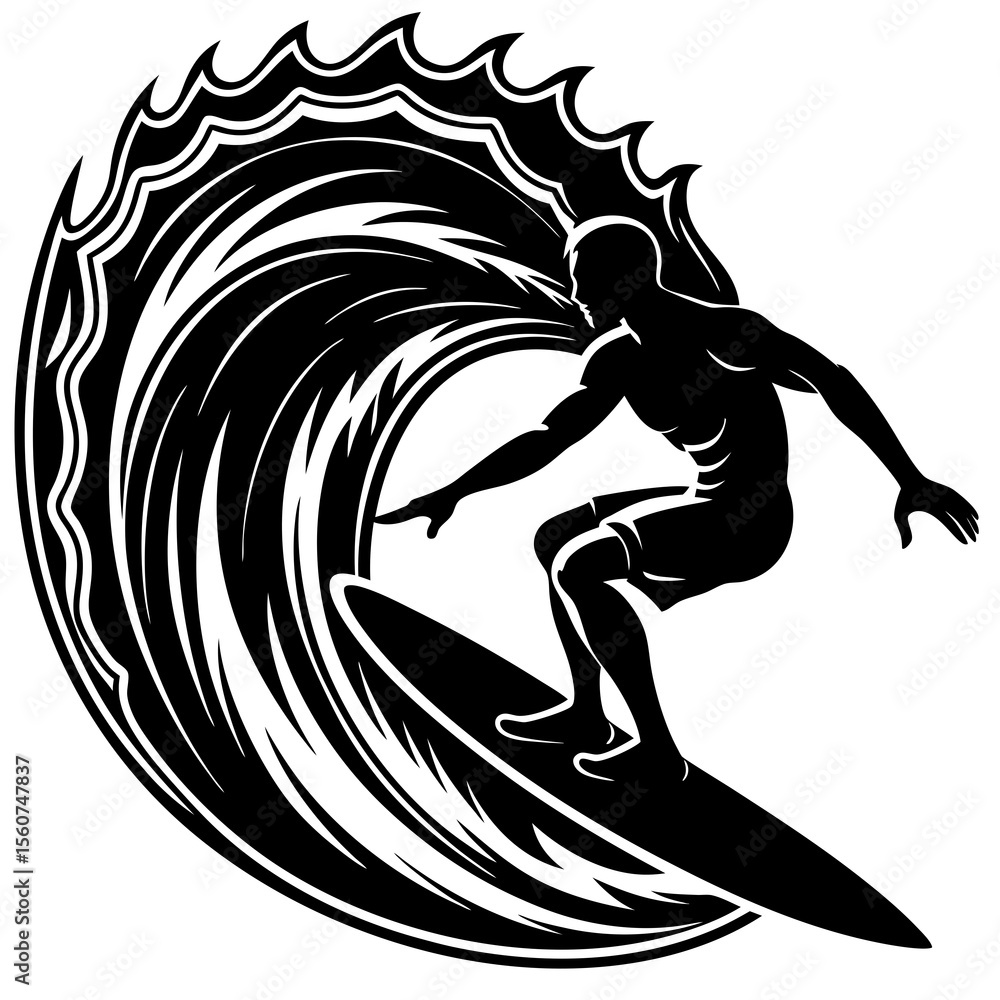silhouette of a surfer silhouette of a surfer