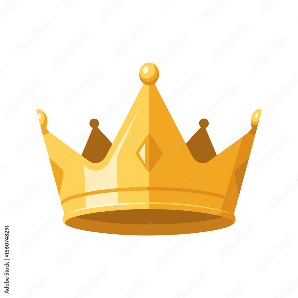 Shiny Golden Crown 3D Look Vector Illustration - Royalty Success Premium Graphic Shiny Golden Crown 3D Look Vector Illustration - Royalty Success Premium Graphic