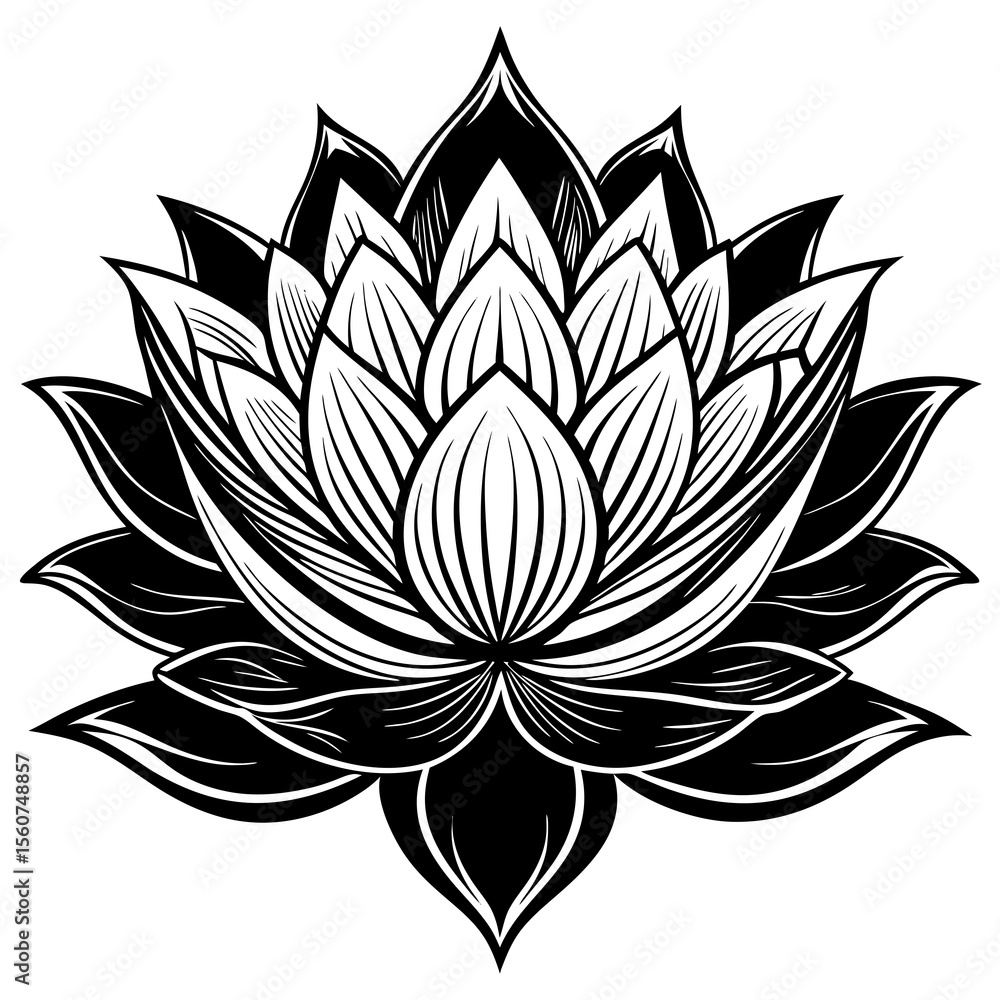 Fototapeta premium lotus flower vector