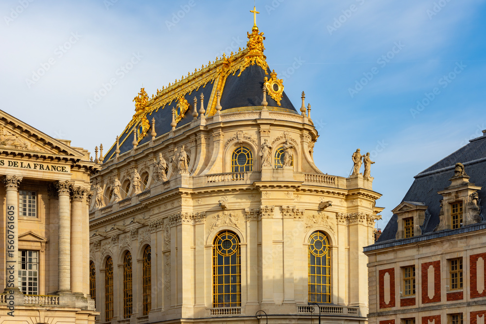 Fototapeta premium Royal chapel of Versailles palace, Paris suburbs, France