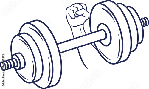 Weightlifting Gym Illustration Set Featuring Fitness Equipment and Workout Activities. Strong and Clean Weightlifting Gym Scene with Bodybuilders and Gym Environment. Flat Style Weightlifting Gym