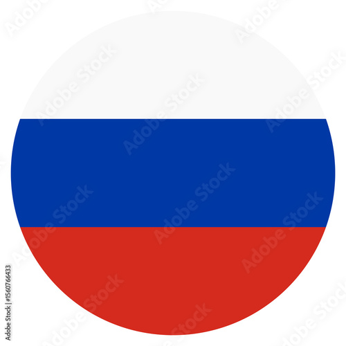 Free Download russian flag circle with white border on transparent background png - GFXLoad