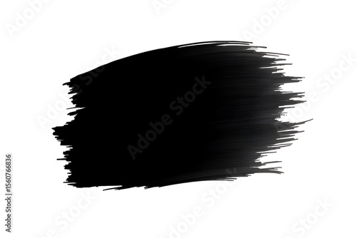 black paint brush strokes