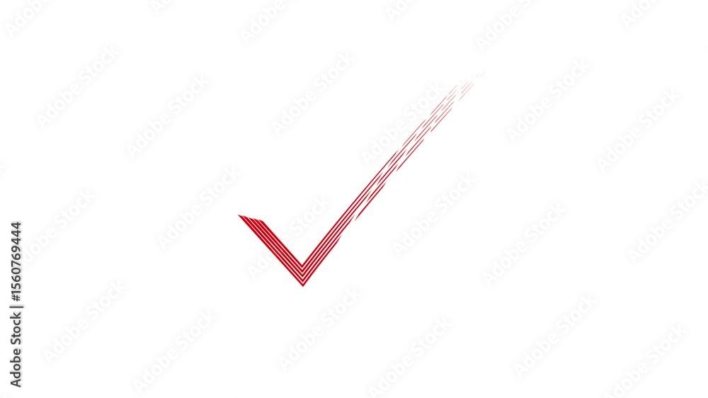 Red Check mark animation Motion Graphics stock video. Check mark verified selection, Check mark brush paint style animation on white background. Red Check mark animation Motion Graphics stock video. Check mark verified selection, Check mark brush paint style animation on white background.