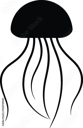 mushroom silhouette vector