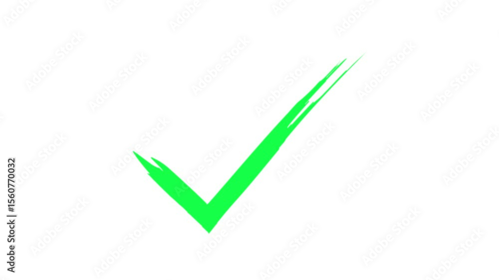 Green Check mark animation Motion Graphics stock video. Check mark verified selection, Check mark brush paint style animation on white background. Green Check mark animation Motion Graphics stock video. Check mark verified selection, Check mark brush paint style animation on white background.