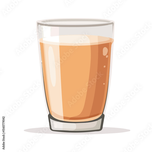 Chai Tea, flat style 2D vector image, isolated on a white background