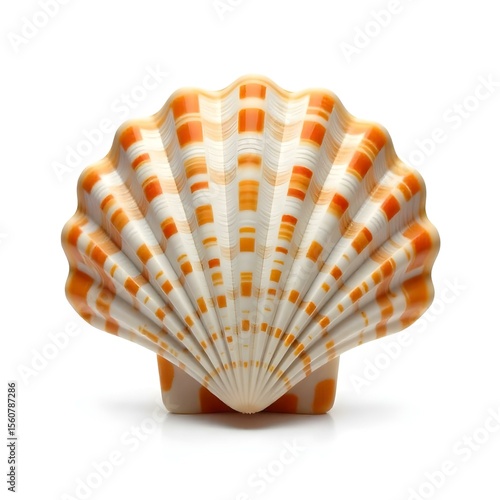 seashell on white background