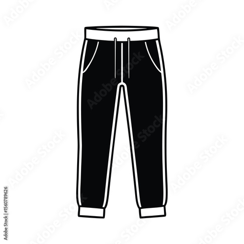 modern sweatpants vector design