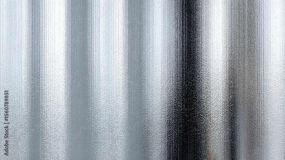 Fototapeta premium Abstract metallic background with vertical silver light strips. Modern technology pattern for digital design and web banner.