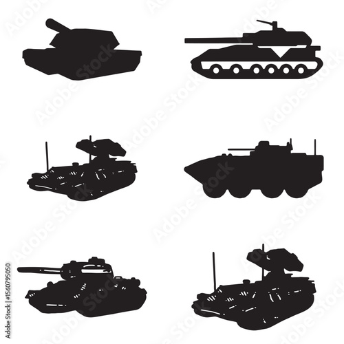 military tank silhouettes