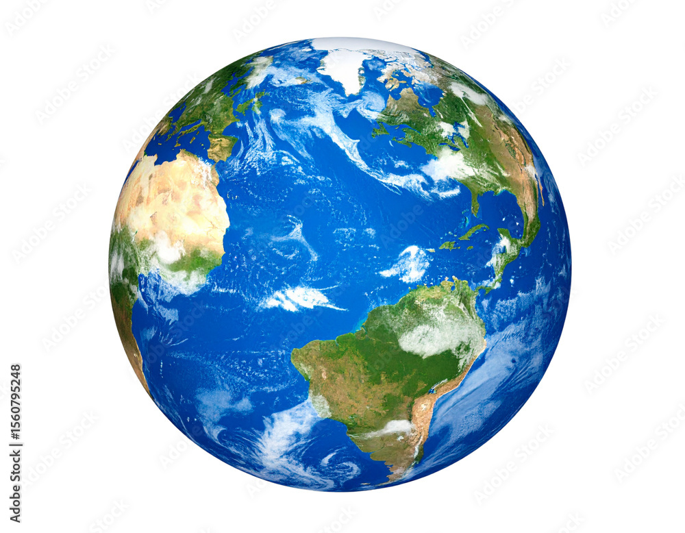 Blue planet earth isolated With Clipping path. Blue planet earth isolated With Clipping path.