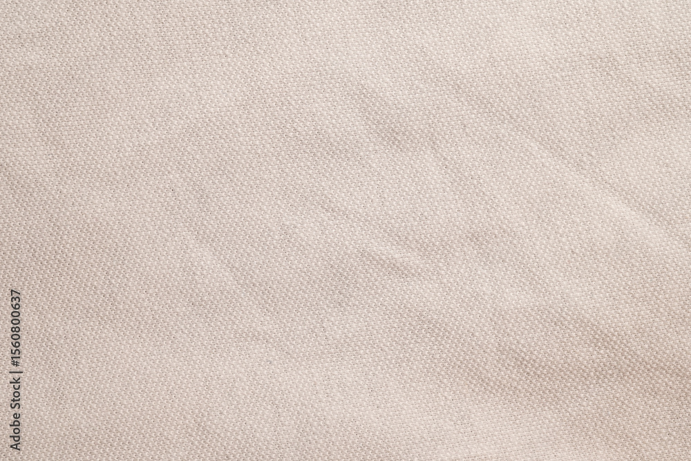 Naklejka premium Close-up of light beige canvas fabric texture