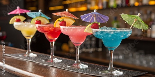 Five Colorful Margaritas Co...