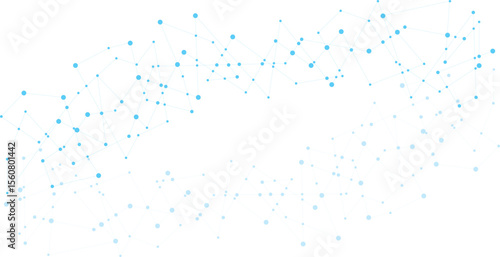 connected dots vector design