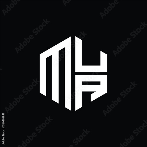 MUA logo MUA icon MUA monogram MUA letter minimalist Circle flat Unique modern abstract logo design.