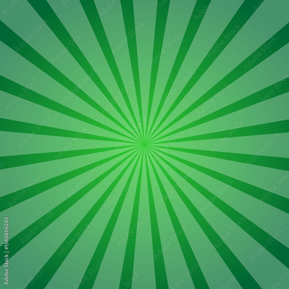 Fresh Green Radial Burst with Alternating Rays and Energetic Symmetry Fresh Green Radial Burst with Alternating Rays and Energetic Symmetry