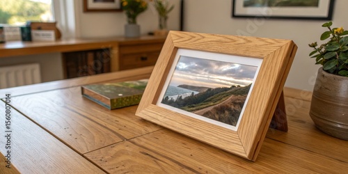 Oak Frame Coastal Sunset Ph...