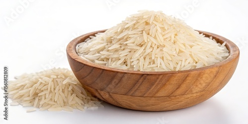 Wooden Bowl of Basmati Rice...