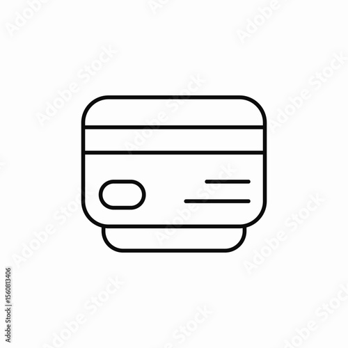 bank card icon sign vector
