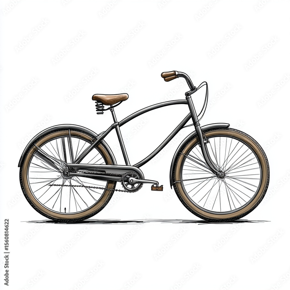 Fototapeta premium bicycle isolated on white