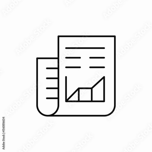 statistics report icon sign vector