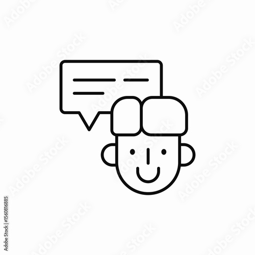 user speech bubble talk icon sign vector