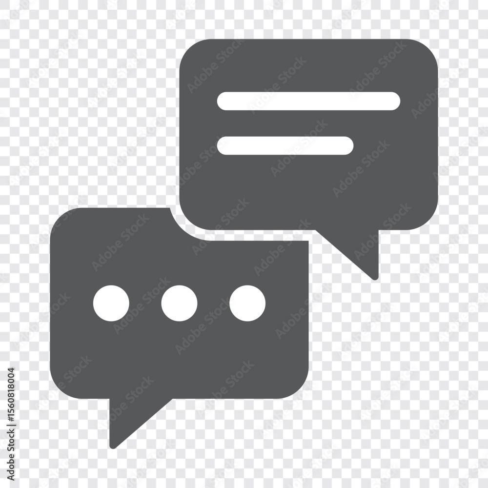 Fototapeta premium chat icon set. Speech bubble icon vector