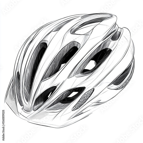 bicycle helmet isolated on white background