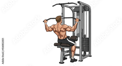 young man exercising