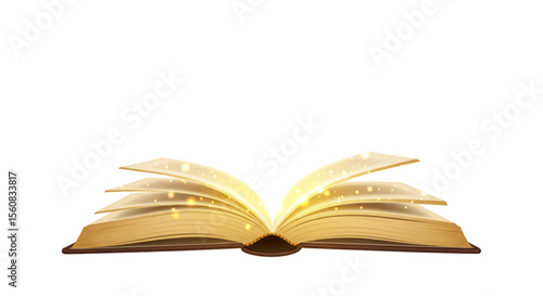 open book isolated on white