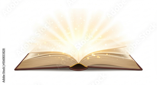 open book on a dark background