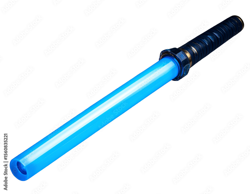 Fototapeta premium Light saber blade, transparent background.
