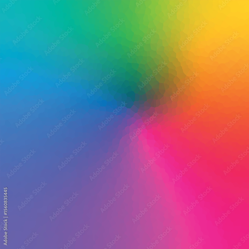 Polygonal rainbow mosaic background. Abstract low poly vector illustration. Triangular pattern in halftone style. Template geometric business design with triangle for poster, banner, card, flyer. Polygonal rainbow mosaic background. Abstract low poly vector illustration. Triangular pattern in halftone style. Template geometric business design with triangle for poster, banner, card, flyer.