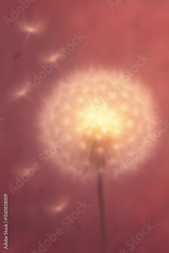 Gradient Floral Glow Poster.