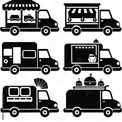 Food Truck & Street Vendor Icons