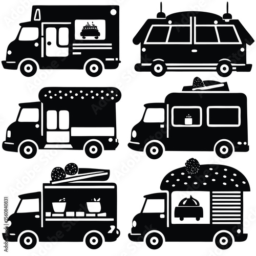 Food Truck & Street Vendor Icons