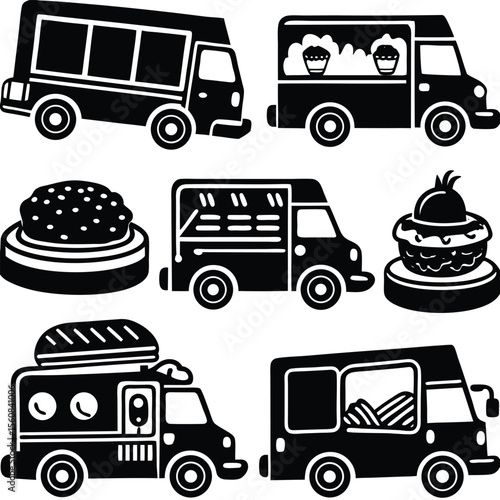 Food Truck & Street Vendor Icons