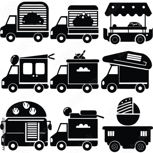 Food Truck & Street Vendor Icons