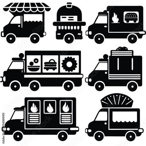 Food Truck & Street Vendor Icons