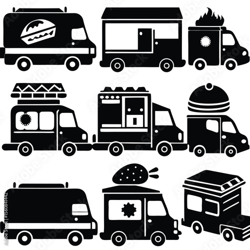 Food Truck & Street Vendor Icons